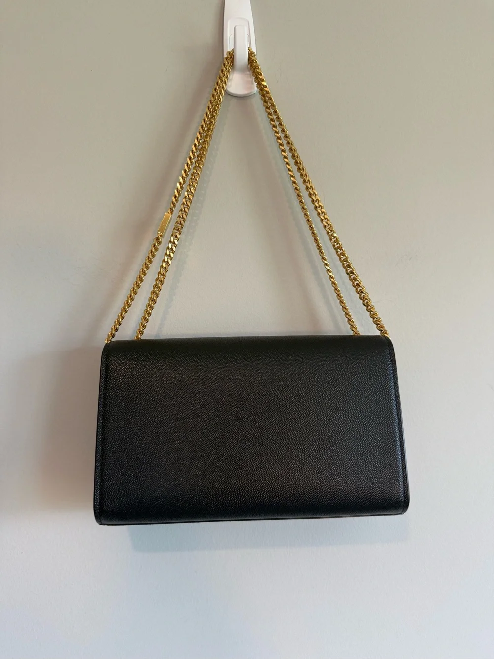 Saint Laurent Kate YSL Medium Leather Crossbody Bag in Black